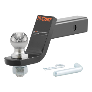 CURT 45056 Loaded Ball Mount with 2" Ball (2" Shank, 7,500 lbs., 4" Drop)