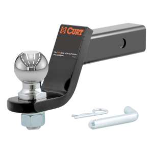 CURT 45042 Loaded Ball Mount with 2-5/16" Ball (2" Shank, 7,500 lbs., 4" Drop)