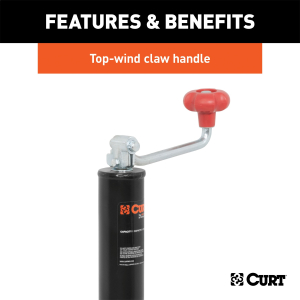 CURT - CURT | A-Frame Jack w/Top Handle; 5,000lbs; 15" Travel | 28255 - Image 4
