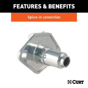 CURT - CURT | 6-Way Round Connector Socket; Vehicle Side | 58090 - Image 3