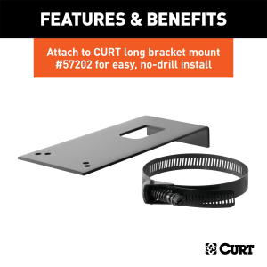 CURT - CURT | Connector Mounting Bracket for 7-Way USCAR Socket | 58520 - Image 3