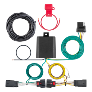 CURT 56407 Custom Wiring Harness, 4-Way Flat Output, Select Jeep Wrangler JL, Gladiator