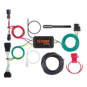 CURT 56321 Custom Wiring Harness, 4-Way Flat Output, Select Kia Sportage
