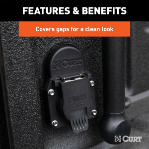 CURT - Chevrolet and GMC Truck Bed 7-Way Opening Cover Plate - Image 4