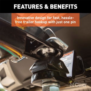 CURT - CURT 25472 QuickPin No-Latch 2" Trailer Coupler (3" Channel, 3,500 lbs) - Image 4