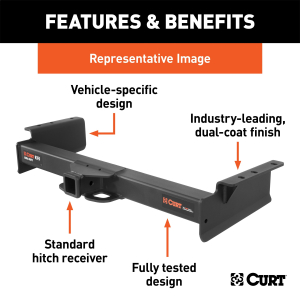 CURT - CURT 15007 Xtra Duty Class 5 Trailer Hitch, 2" Receiver, Select Silverado, Sierra HD - Image 2