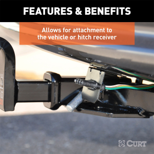 CURT - Connector Mounting Bracket for 4-Way Flat - Image 3