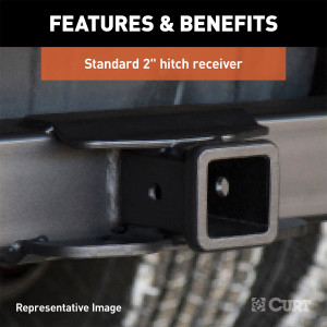 CURT - CURT 15903 Class 5 Weld-On Hitch, 2-Inch Receiver, 15,000 lbs. 11-1/2 in. Drop, Fits 18 to 60-Inch Wide Frame - Image 4