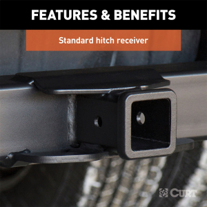 CURT - CURT | Commercial Duty Class 5 Hitch; 2-1/2" Receiver; Select Ford F250, F350, F450 Super Duty | 15802 - Image 3