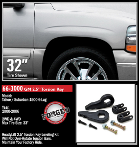 ReadyLift - ReadyLIFT | 2000-2006 Chevrolet/GMC 1500/TAHOE/SUBURBAN/YUKON XL/ESCLADE 2.5'' Front Leveling Kit (Forged Torsion Key) | 66-3000 - Image 5