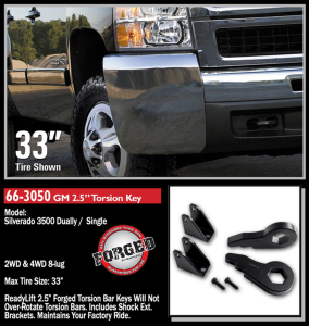 ReadyLift - ReadyLIFT | 2000-2010 Chevrolet/GMC 2500/3500HD 2.5'' Front Leveling Kit (Forged Torsion Key) | 66-3050 - Image 4