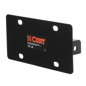 CURT 31002 Hitch-Mounted License Plate Holder (Fits 2" Receiver)