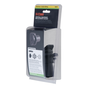 CURT - CURT 56415 Replacement OE 7-Way RV Blade Socket (Twists into USCAR) - Image 2