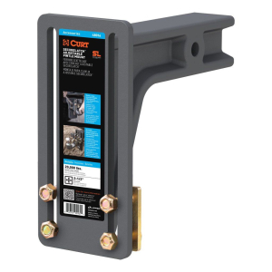 CURT 48016 SecureLatch Adjustable Pintle Mount (2-1/2" Shank, 20,000 lbs.)