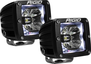 RIGID Industries | Radiance Pod With White Backlight; Surface Mount, Black Housing, Pair | 20200