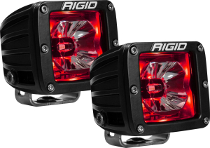 RIGID Industries | Radiance Pod With Red Backlight; Surface Mount, Black Housing, Pair | 20202