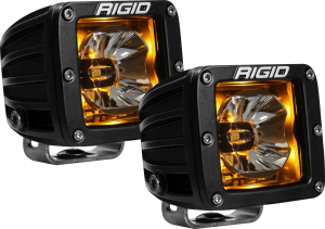 RIGID Industries | Radiance Pod With Amber Backlight; Surface Mount, Black Housing , Pair | 20204