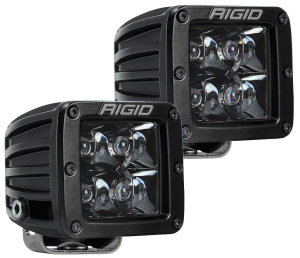 RIGID Industries | D-Series PRO Midnight Edition; Spot Optic, Surface Mount, Pair | 202213BLK