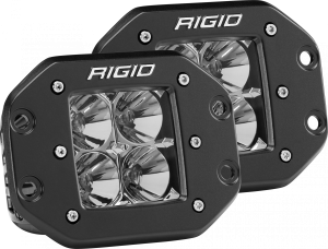 Rigid Industries - RIGID Industries | D-Series PRO LED Light; Flood Optic, Flush Mount, Pair | 212113 - Image 2