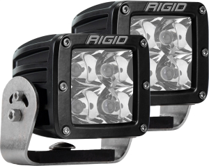 Rigid Industries - RIGID Industries | D-Series PRO LED Light; Spot Optic, Heavy Duty, Black Housing, Pair | 222213 - Image 1