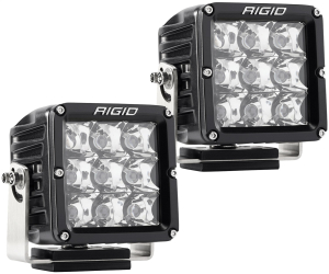 RIGID Industries | D-XL PRO LED Light; Spot Optic, Surface Mount, Black Housing, Pair | 322213