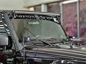 Rigid Industries - RIGID Industries | 2007-2017 Jeep JK Brow Mount; Fits 50" E-Series, SR-Series Or Radiance | 40131 - Image 2