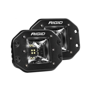 RIGID Industries | Radiance Scene Light W/White Backlight; Flush Mount, Black Housing, Pair | 68210
