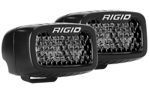 RIGID Industries | SR-M Series PRO Midnight Edition; Spot Diffused, Surface Mount, Pair | 902513BLK
