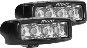 Rigid Industries - RIGID Industries | SR-M Series PRO; Spot Optic, Surface Mount, Black Housing, Pair | 905213 - Image 1