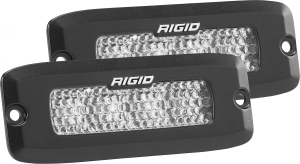 Rigid Industries - RIGID Industries | SR-Q Series PRO; Flood Diffused, Flush Mount, Black Housing, Pair | 925513 - Image 2