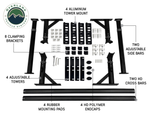 Overland Vehicle Systems - Overland Vehicle Systems | Freedom Truck Bed Rack w/Crossbars & Side Supports | 22040100 - Image 2