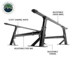 Overland Vehicle Systems - Overland Vehicle Systems | Freedom Truck Bed Rack w/Crossbars & Side Supports | 22040100 - Image 7