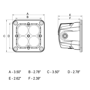 ARC Lighting - ARC Lighting | Concept Series 3" Cube Pod; Flood Beam | 41142 - Image 7