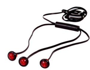 Maxxima | 3 Red 3/4" 3 Unit Harness Red Combination Clearance Marker Light | M09300R-3