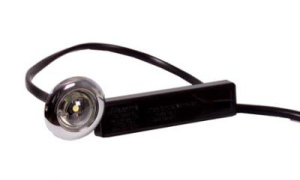 Maxxima | White 1" LED Auxiliary Micro Strobe Light | M09370WCL