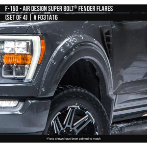 Air Design - Air Design | Super Bolt Fender Flares | FO31A16PR - Image 1
