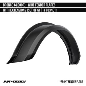 Air Design - Air Design | Wide Fender Flare Set | FO34E11 - Image 2