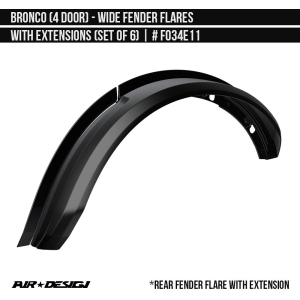 Air Design - Air Design | Wide Fender Flare Set | FO34E11 - Image 4