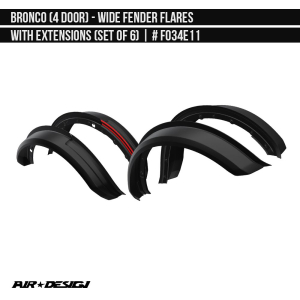 Air Design - Air Design | Wide Fender Flare Set | FO34E11 - Image 7