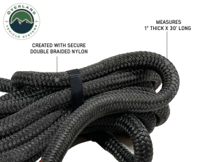 Overland Vehicle Systems - Overland Vehicle Systems | Brute Kinetic Recovery Strap 1" x 30" With Storage Bag  | 19009916 - Image 4