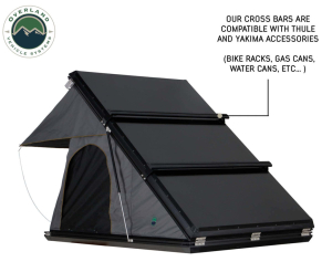 Overland Vehicle Systems - Overland Vehicle Systems | Mamba 3 Clamshell Aluminum Roof Top Tent | 18099901 - Image 13