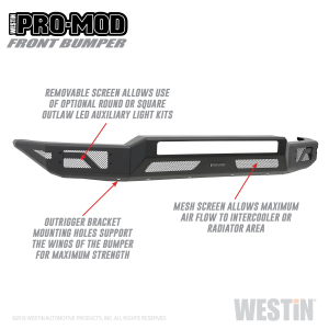 Westin - Westin | Pro-Mod Front Bumper | 58-41035 - Image 6