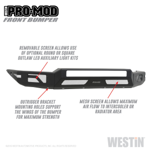 Westin - Westin | Pro-Mod Front Bumper | 58-41045 - Image 4