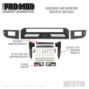 Westin - Westin | Pro-Mod Front Bumper | 58-41045 - Image 8