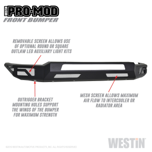 Westin - Westin | Pro-Mod Front Bumper | 58-41075 - Image 6