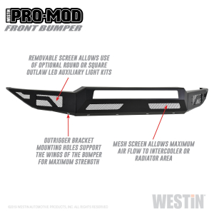 Westin - Westin | Pro-Mod Front Bumper | 58-41175 - Image 6