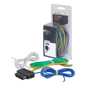 CURT - 5-Way Flat Connector Socket with 60" Wires (Vehicle Side, Packaged) - Image 3