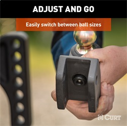 CURT - CURT 45934 HD Dual Ball Attachment for Weight Distribution Shank - Image 2