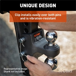 CURT - CURT 45934 HD Dual Ball Attachment for Weight Distribution Shank - Image 4
