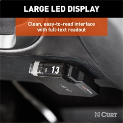 CURT - CURT 51146 TriFlex NEXT Proportional Inertia Electric Trailer Brake Controller, Fully Adjustable, Low Profile, 2-4 Axles, Plug-and-Play - Image 1